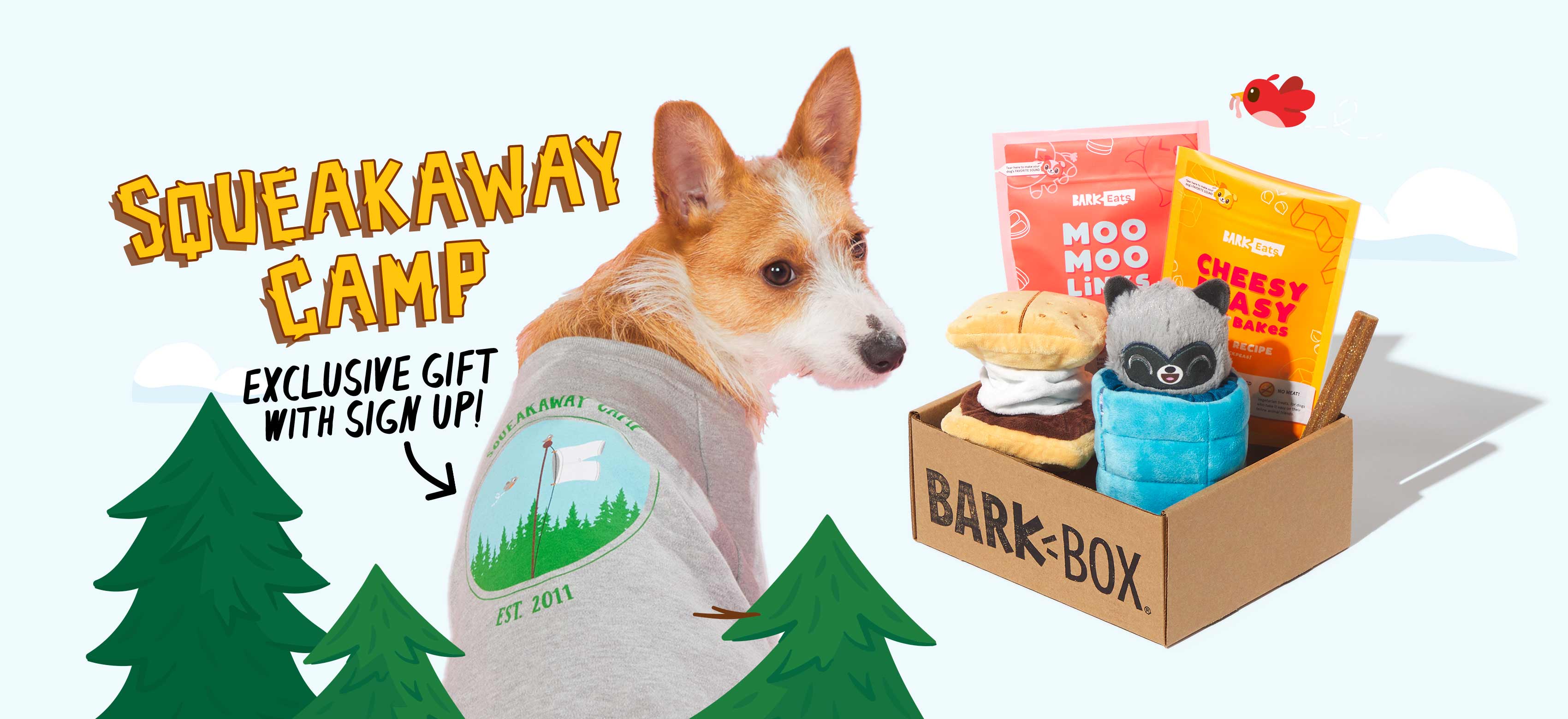 BarkBox, a monthly box of dog goodies starting at $23 per month