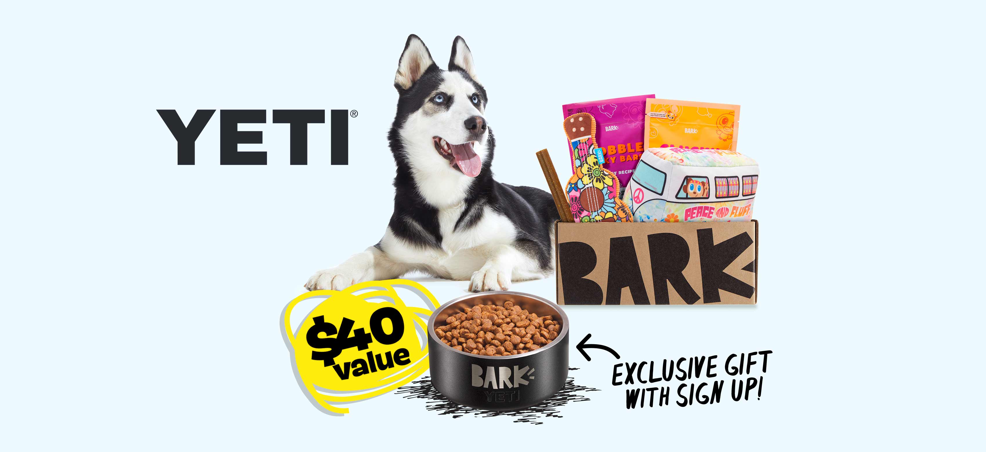 BarkBox, a monthly box of dog goodies starting at $23 per month